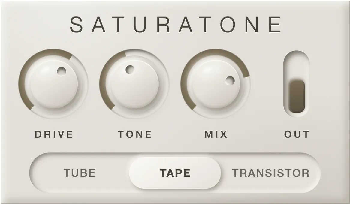 Saturatone — Saturation, a plugin built with Pook