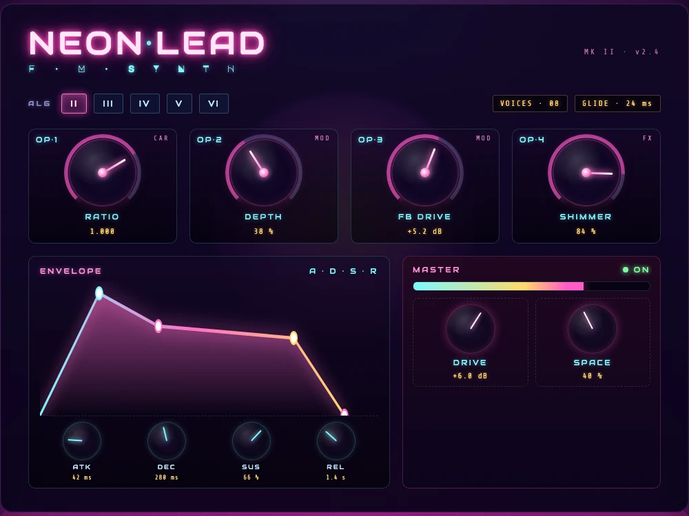 Neon Lead — FM Synth